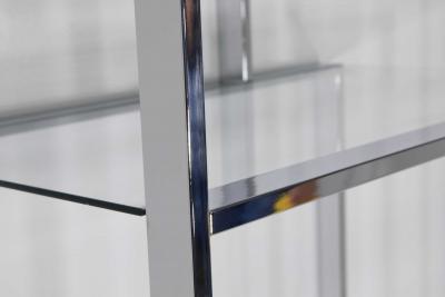  Design Institute America DIA Design Institute of America Chrome and Glass Etagere