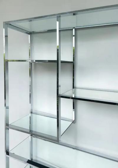  Design Institute America DIA Mid Century Chrome Etagere Design Institute of America Attributed