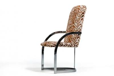  Design Institute America DIA Tall Back Design Institute of America Dining Chairs in Tiger Velvet Set of 4