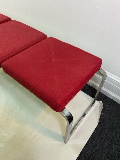  Design Institute America MODERNIST CHROME BENCH DESIGNED BY DESIGN INSTITUTE AMERICA