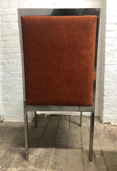  Design Institute America Set of 6 Design Institute of America Chrome Dining Chairs