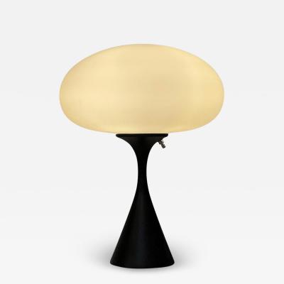  Design Line Mid Century Modern Mushroom Table Lamp by Designline in Black White