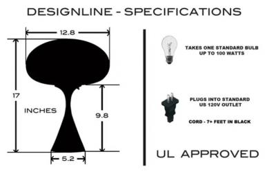 Design Line Mid Century Table Lamp by Designline in Retro Orange with White Frosted Shade