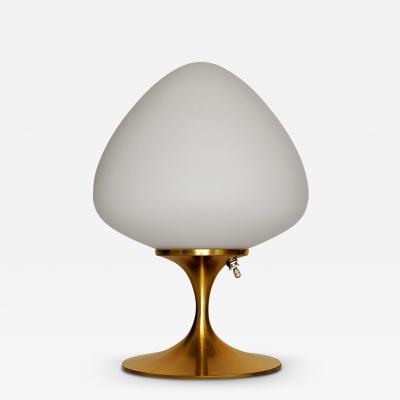  Design Line Modern Tulip Bedside Table Lamp or Desk Lamp by Designline in Gold Brass