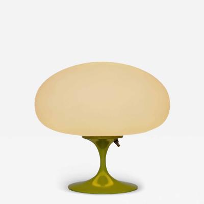  Design Line Short Stemlite Table Lamp by Designline in Avocado with White Frosted Lamp Shade