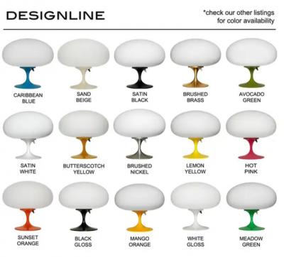 Design Line Short Stemlite Table Lamp by Designline in Hot Pink with White Lamp Shade