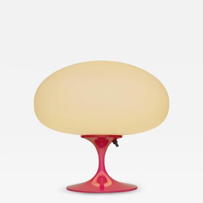  Design Line Short Stemlite Table Lamp by Designline in Hot Pink with White Lamp Shade