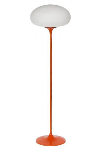  Design Line Stemlite Floor Lamp by Designline in Orange with White Frosted Glass Shade 2