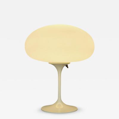  Design Line Tall Stemlite Table Lamp by Designline in Beige with White Frosted Glass Shade