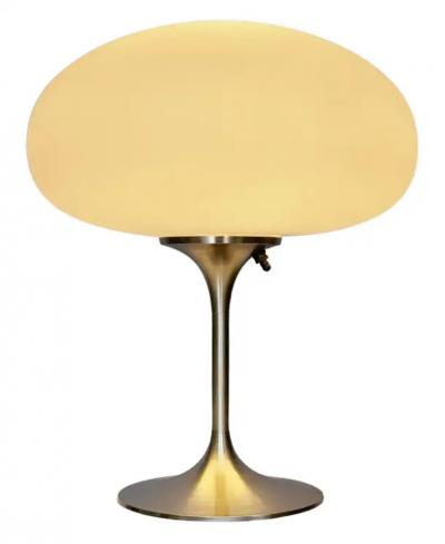 Design Line Tall Stemlite Table Lamp by Designline in Chrome with White Frosted Shade