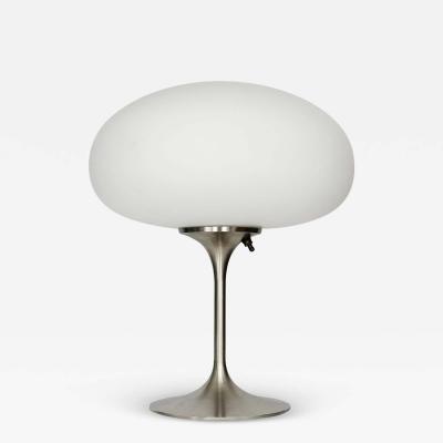  Design Line Tall Stemlite Table Lamp by Designline in Chrome with White Frosted Shade