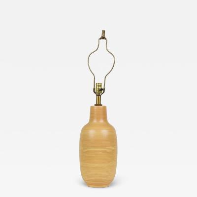  Design Technics Design Technics Ceramic Bottle Form Mustard Glazed Table Lamp