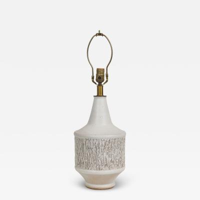  Design Technics Design Technics Ceramic Heavy Texture White Glazed Table Lamp