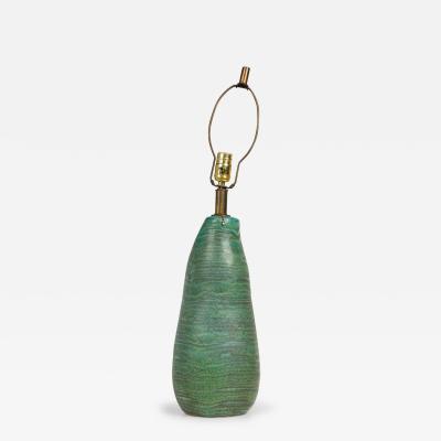  Design Technics Design Technics Mid Century American Ceramic Seafoam Green Glazed Table Lamp
