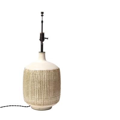  Design Technics Design Technics Table Lamp Ceramic Off White Beige Textured Signed
