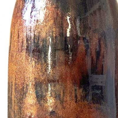 Designhuset Tall Table Lamp in Black and Copper Luster by Kent Eriksson for DesignHuset