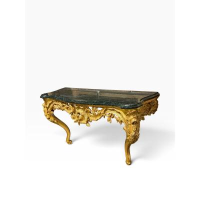  Dessin Fournir Companies 18c Style French Giltwood Rococo Console Table With Marble Top