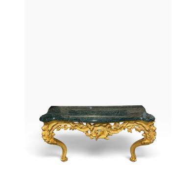  Dessin Fournir Companies 18c Style French Giltwood Rococo Console Table With Marble Top