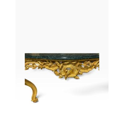 Dessin Fournir Companies 18c Style French Giltwood Rococo Console Table With Marble Top