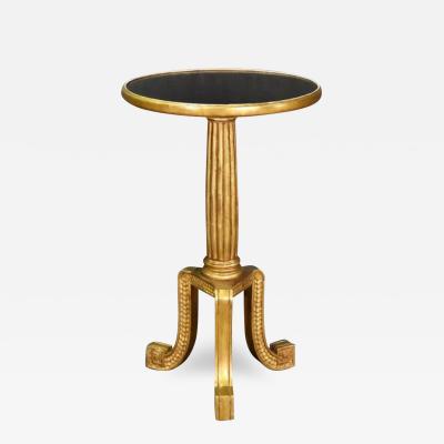  Dessin Fournir Companies 18th C Style Quatrain for Dessin Fournir Regency Giltwood Pedestal Side Table