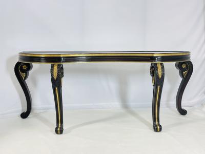  Dessin Fournir Companies Chatsworth Mahogany Giltwood Console Table by Dessin Fournir Los Angeles