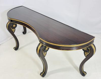  Dessin Fournir Companies Chatsworth Mahogany Giltwood Console Table by Dessin Fournir Los Angeles