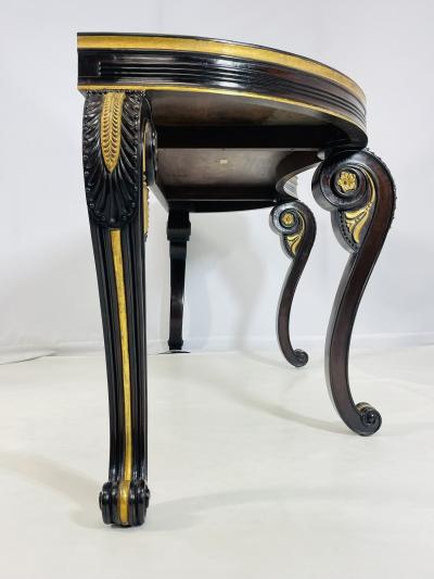  Dessin Fournir Companies Chatsworth Mahogany Giltwood Console Table by Dessin Fournir Los Angeles