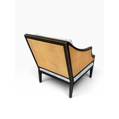  Dessin Fournir Companies Dessin Fournir Chinoiserie Decorated Double Cane Directoire Club Chair