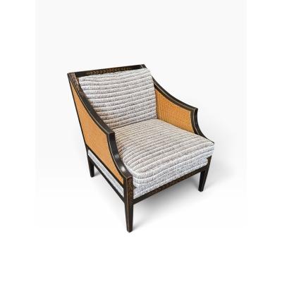  Dessin Fournir Companies Dessin Fournir Chinoiserie Decorated Double Cane Directoire Club Chair