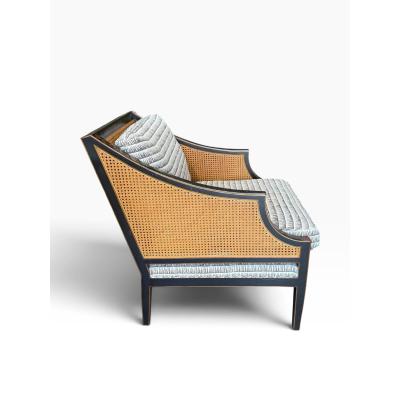  Dessin Fournir Companies Dessin Fournir Chinoiserie Decorated Double Cane Directoire Club Chair