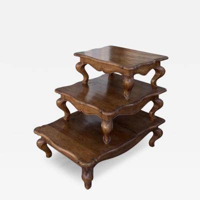  Dessin Fournir Companies Dessin Fournir Italian Walnut Three Step Side Table