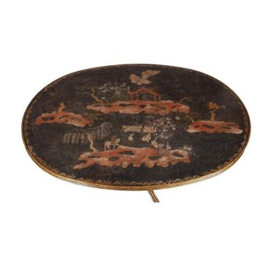  Dessin Fournir Companies Dessin Fournir Regency Style Black Chinoiserie Cocktail Table
