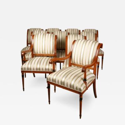 Dessin Fournir Companies Empire Style Dessin Fournir Mahogany Ebony Dining Chairs Set of 8