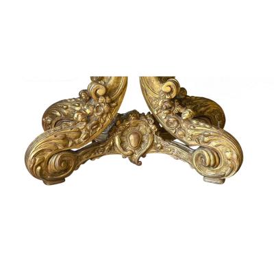  Dessin Fournir Companies Quatrain for Dessin Fournir Giltwood Marble Top Console Table 1 of 2