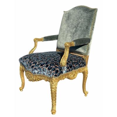  Dessin Fournir Companies Quatrain for Dessin Fournir Louis XV Style Giltwood Fauteuil W Blue Silk Velvet