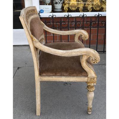  Dessin Fournir Companies Quatrain for Dessin Fournir Piedmontese Style Pierced Carved Armchair 1 of 2