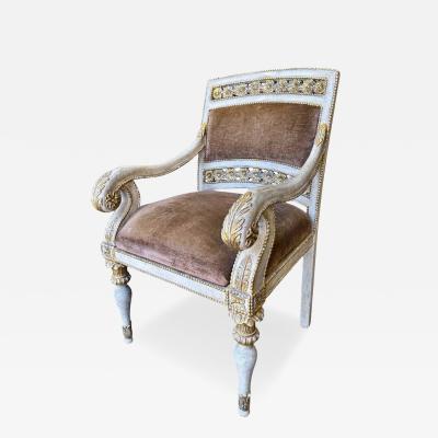  Dessin Fournir Companies Quatrain for Dessin Fournir Piedmontese Style Pierced Carved Armchair 1 of 2