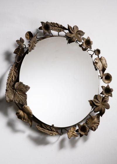  Deutsche Werkst tten Hellerau Mirror with leaf and flower decorations