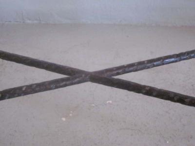  Diego Giacometti French Mid Century Modern Style Hand Hammered Iron Console Manner of Giacometti
