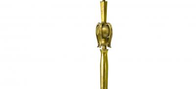  Diego Giacometti Giacometti style solid gold bronze work of art floor lamp