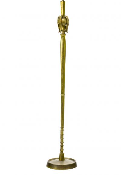  Diego Giacometti Giacometti style solid gold bronze work of art floor lamp