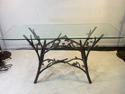  Diego Giacometti TREE BRANCH WITH BIRD CONSOLE IN THE MANNER OF GIACOMETTI