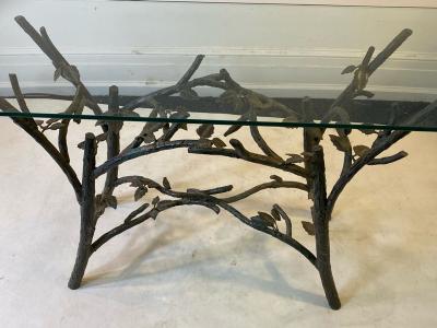  Diego Giacometti TREE BRANCH WITH BIRD CONSOLE IN THE MANNER OF GIACOMETTI