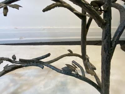  Diego Giacometti TREE BRANCH WITH BIRD CONSOLE IN THE MANNER OF GIACOMETTI