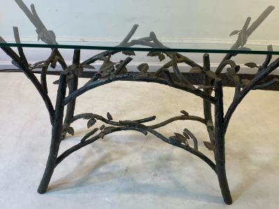  Diego Giacometti TREE BRANCH WITH BIRD CONSOLE IN THE MANNER OF GIACOMETTI