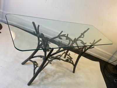  Diego Giacometti TREE BRANCH WITH BIRD CONSOLE IN THE MANNER OF GIACOMETTI