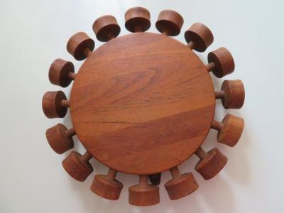  Digsmed Fabulous 16 Glass Vintage Rotating Danish Spice Wheel from Digsmed 1964