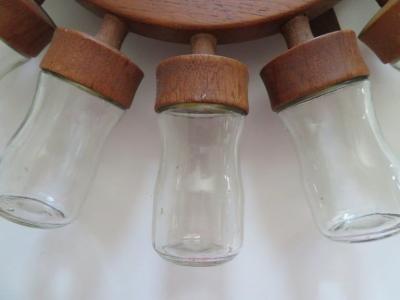  Digsmed Fabulous 16 Glass Vintage Rotating Danish Spice Wheel from Digsmed 1964