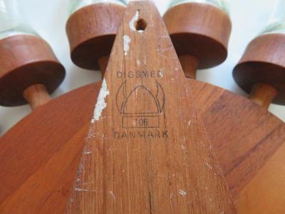  Digsmed Fabulous 16 Glass Vintage Rotating Danish Spice Wheel from Digsmed 1964