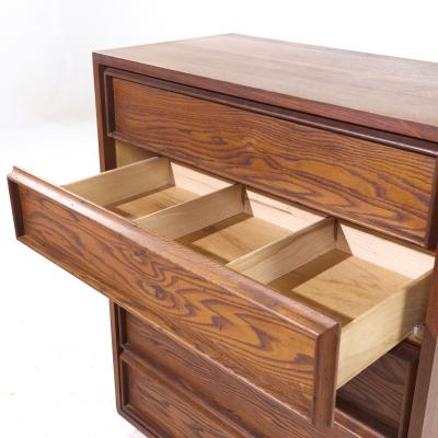  Dillingham Dillingham Mid Century Pecky Cyprus 5 Drawer Dresser